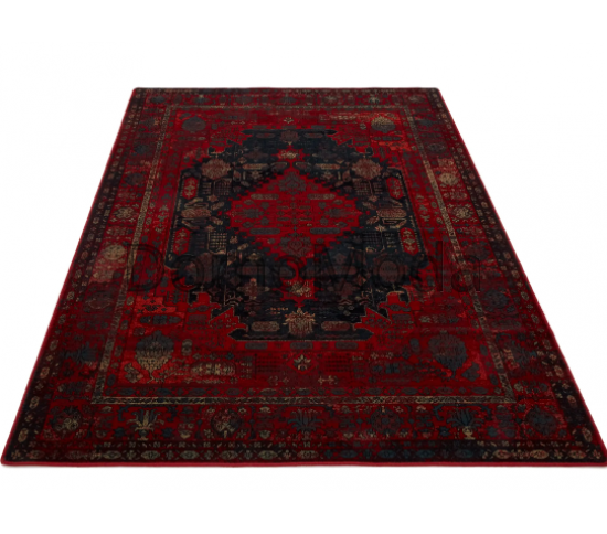 Шерстяний килим Omega Harun Navy Купити в інтернет магазині ДомоМода Шерстяний килим Omega Harun Navy - Висока якість за найкращою ціною в Україні